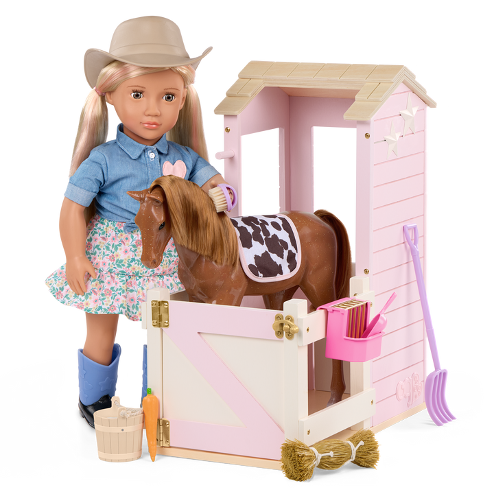 Our Generation Happy Hooves Barn Playset for 18-inch Dolls