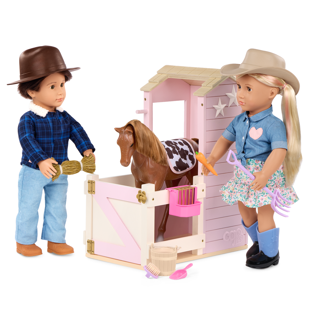 Our Generation Happy Hooves Barn Playset for 18-inch Dolls
