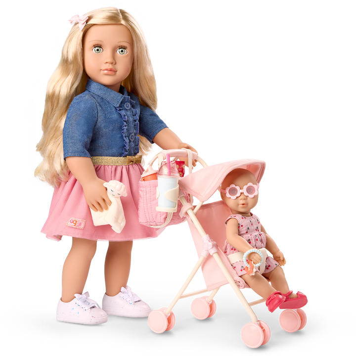 Our Generation Baby Izzy & Stroller Set