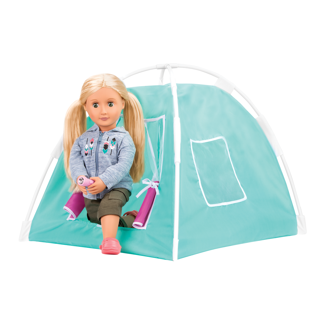 Our Generation Happy Camper Set camping playset with a tent for 18 inch dolls