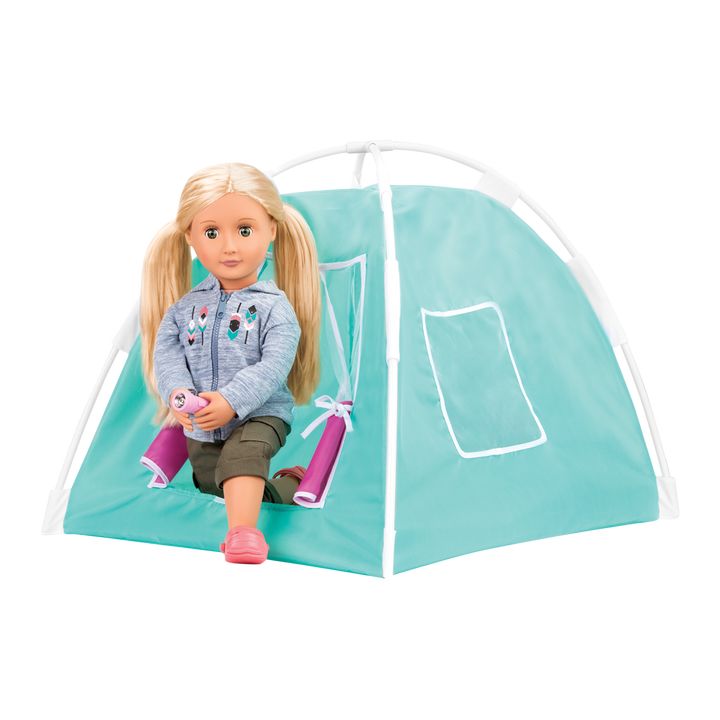 Our Generation Happy Camper Set camping playset with a tent for 18 inch dolls