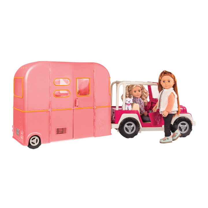RV Seeing You Camper Pink with Noa and Coral