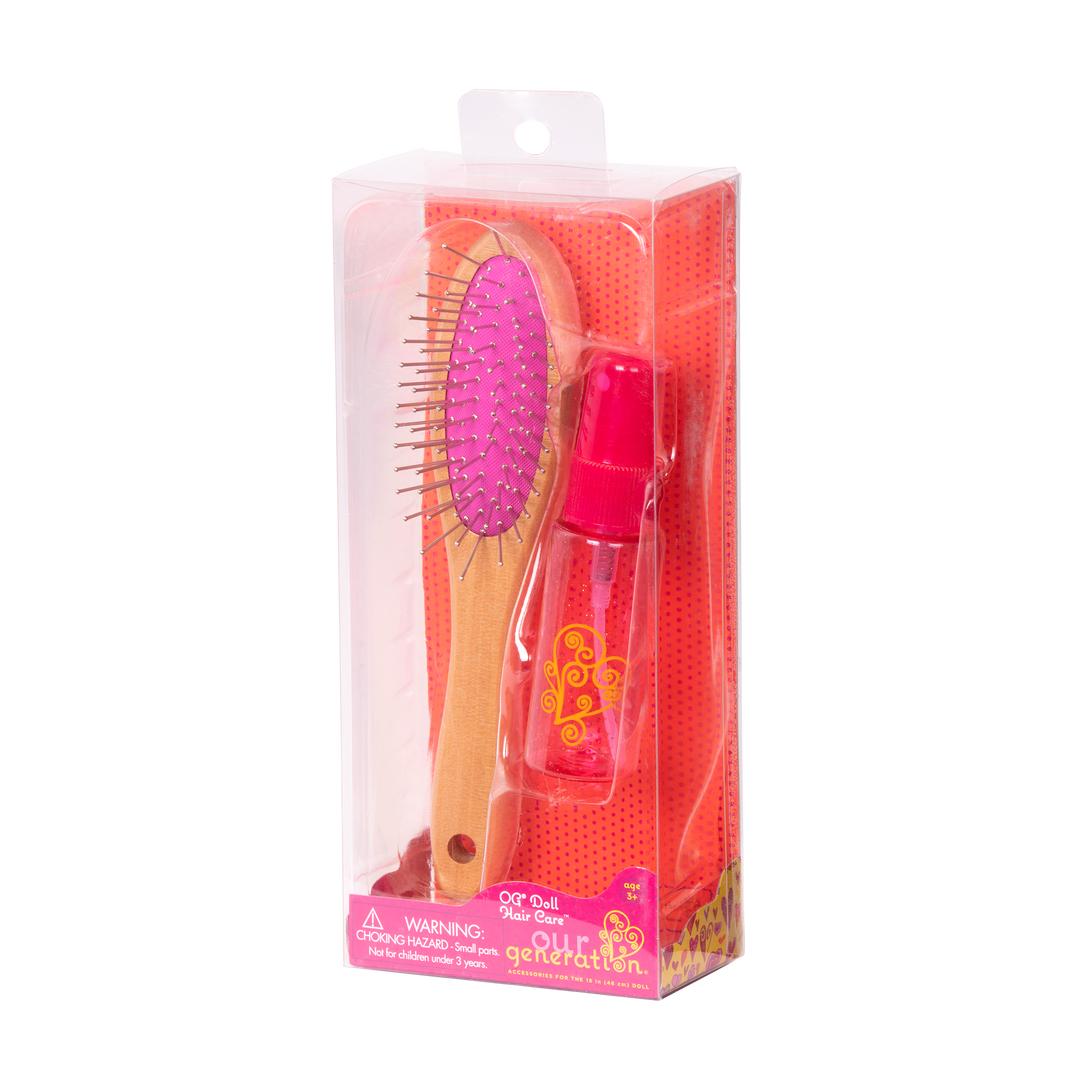 Our Generation 18-inch Doll Hairbrush & Spray Bottle Set
