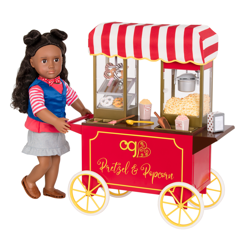 Poppin' Plenty Snack Cart for 18-inch Dolls