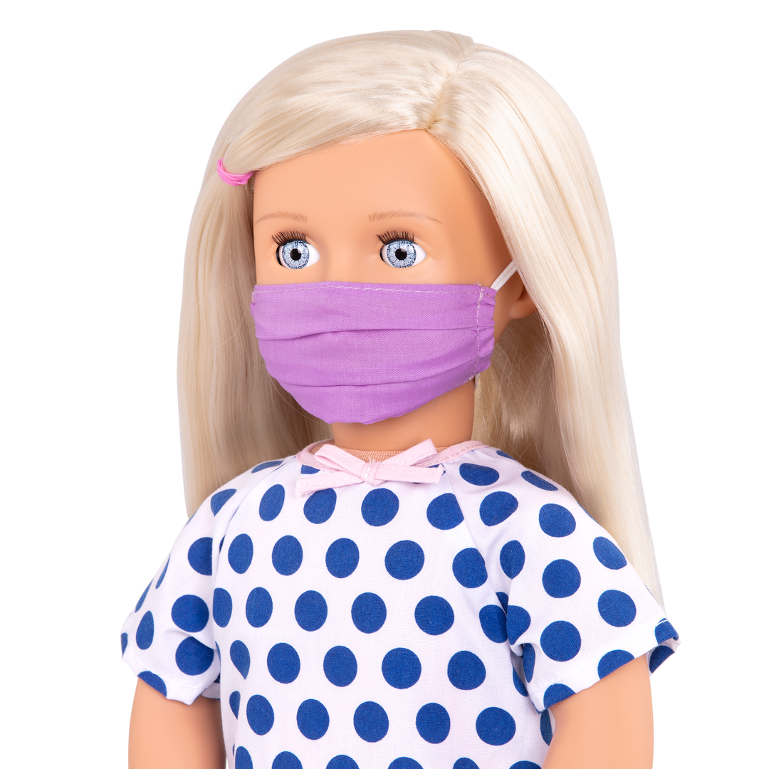 46 cm doll with hospital stay accessories