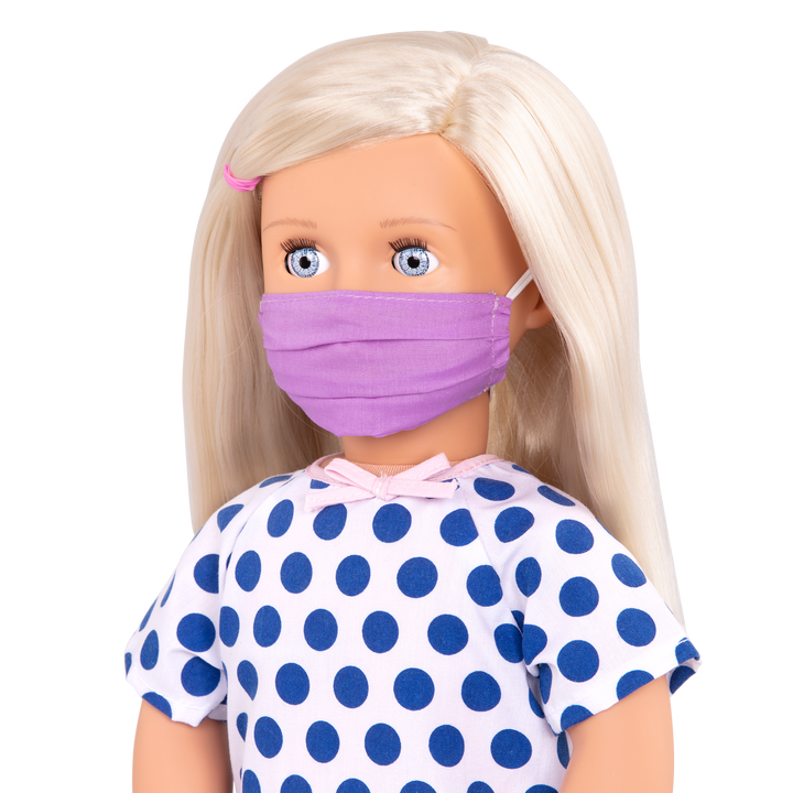 46 cm doll with hospital stay accessories