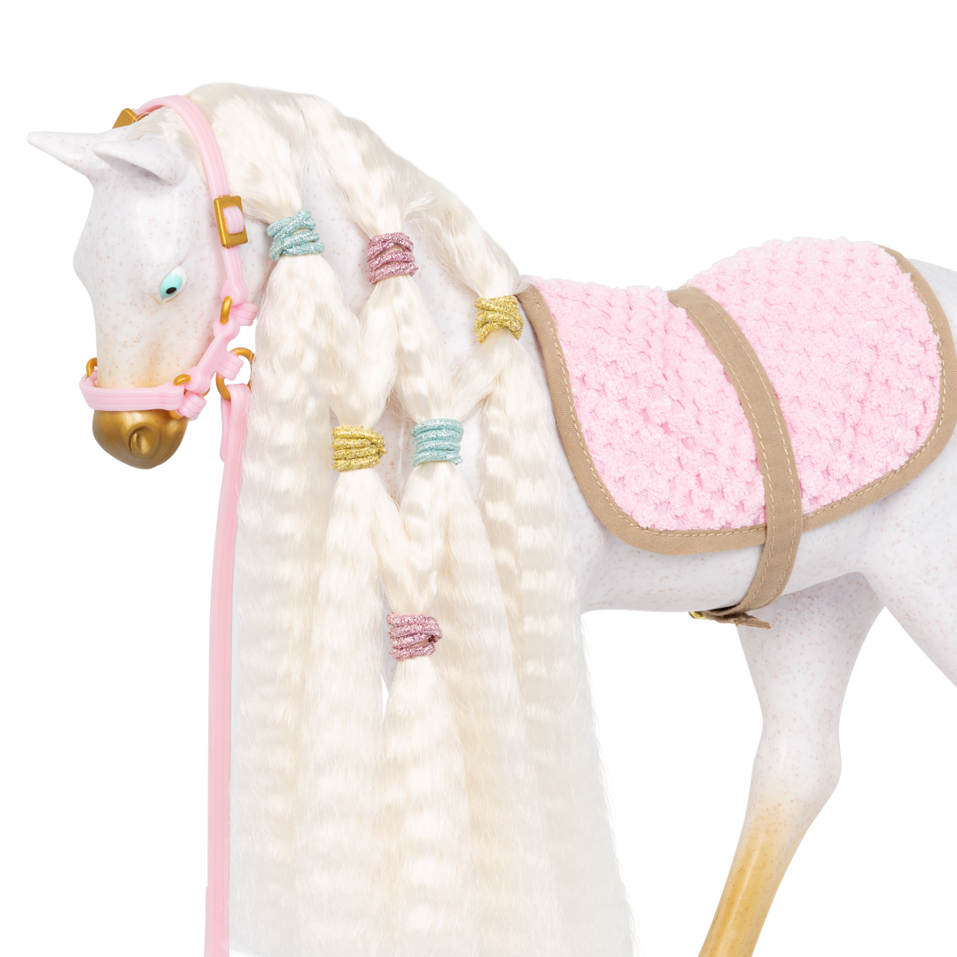 Andalusian foal figurine equestrian horse for 18-inch dolls